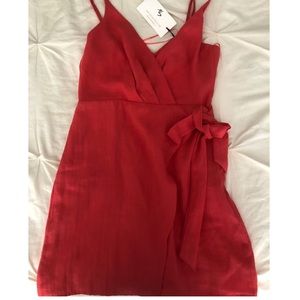 Cotton candy boutique coral wrap dress! Never worn